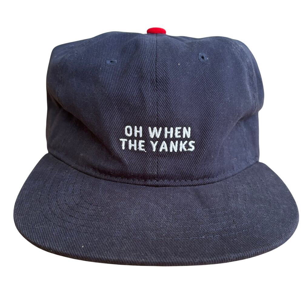 Talisman & Co. OH WHEN THE YANKS Hat SnapBack Cap Blue Adjustable Flat Brim Bill